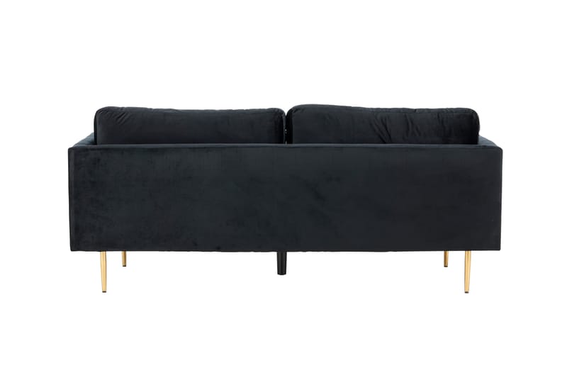 Boom Fløyelssofa 3-seter - Svart - Møbler - Sofaer - Sofa 3 seter