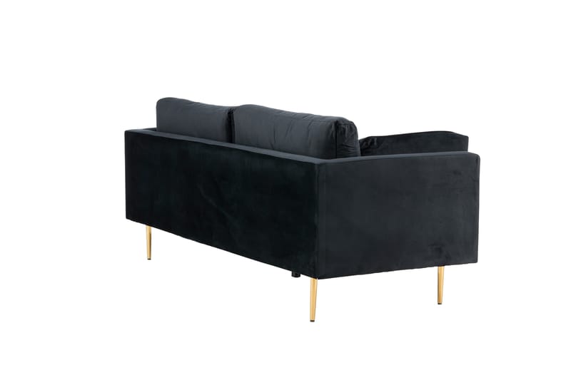 Boom Fløyelssofa 3-seter - Svart - Møbler - Sofaer - Sofa 3 seter