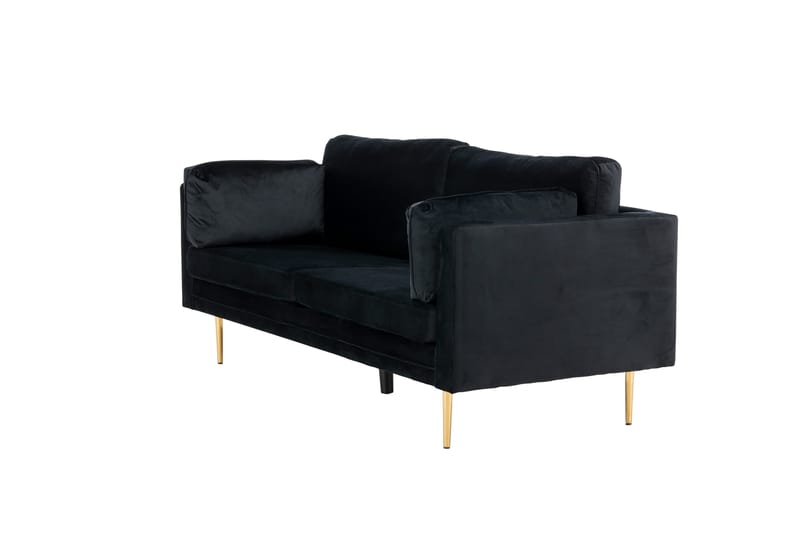 Boom Fløyelssofa 3-seter - Svart - Møbler - Sofaer - Sofa 3 seter