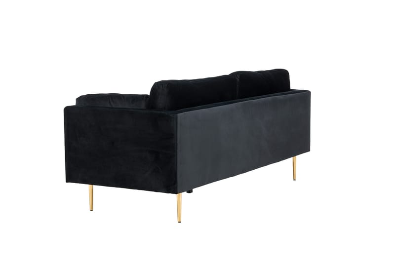 Boom Fløyelssofa 3-seter - Svart - Møbler - Sofaer - Sofa 3 seter