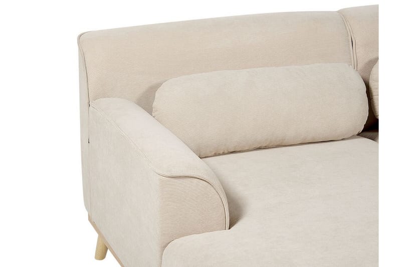 Bree Hjørnesofa 3-seter - Beige/Lyst tre - Møbler - Sofaer - Hjørnesofa