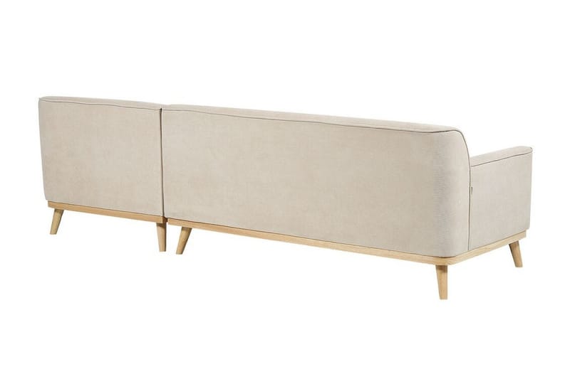 Bree Hjørnesofa 3-seter - Beige/Lyst tre - Møbler - Sofaer - Hjørnesofa