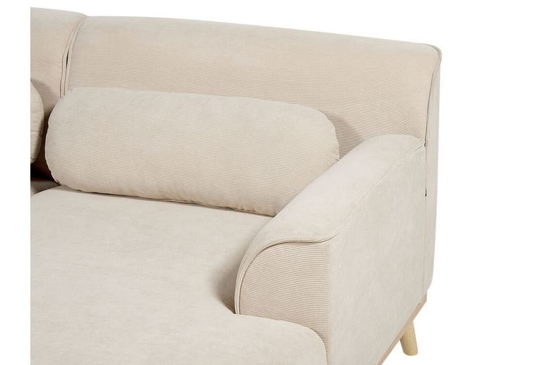 Bree Hjørnesofa 3-seter - Beige/Lyst tre - Møbler - Sofaer - Hjørnesofa