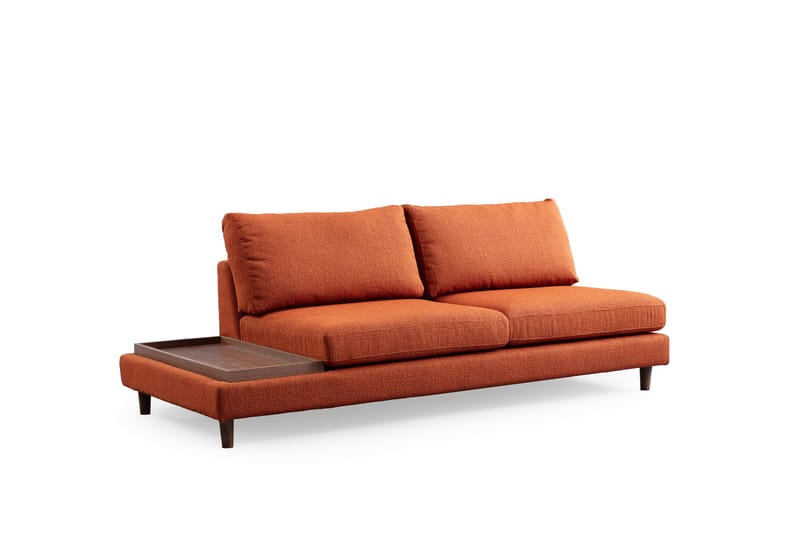 Brigid 4-seters Sofa med Divan - Oransje - Møbler - Sofaer - Sofa med sjeselong