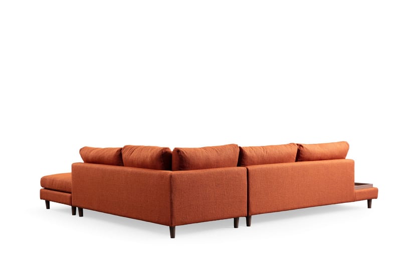 Brigid 4-seters Sofa med Divan - Oransje - Møbler - Sofaer - Sofa med sjeselong