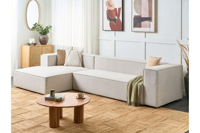 Britt Hjørnesofa 3-seter - Beige - Møbler - Sofaer - Hjørnesofa