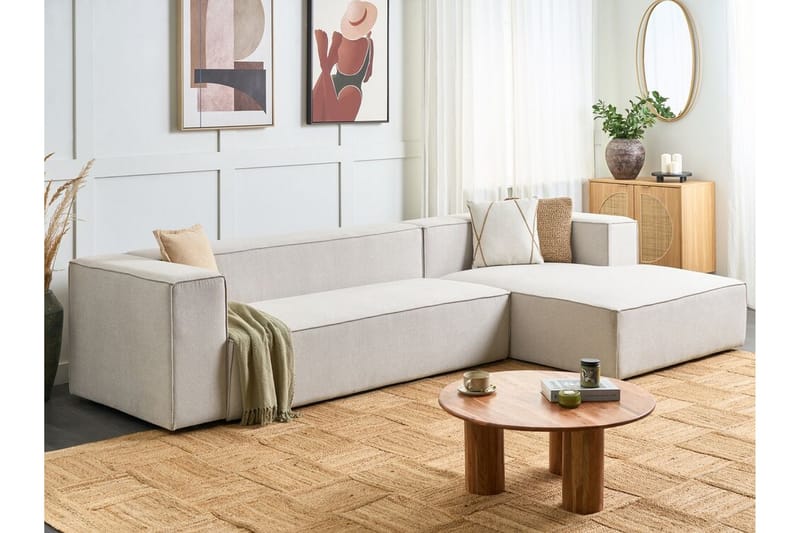 Britt Hjørnesofa 3-seter - Beige - Møbler - Sofaer - Hjørnesofa