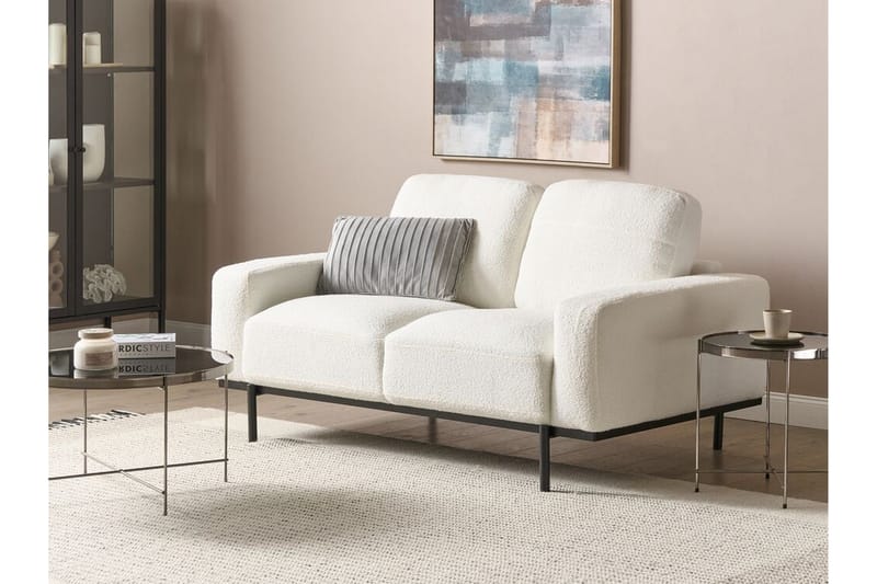 Bruna Sofa 2-seter - Hvit/Svart - Møbler - Sofaer - 2 seter sofa