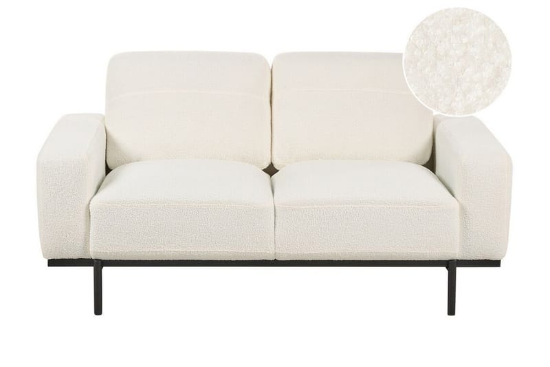 Bruna Sofa 2-seter - Hvit/Svart - Møbler - Sofaer - 2 seter sofa