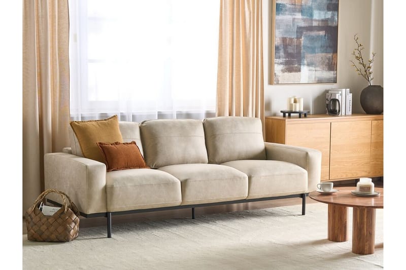 Bruna Sofa 3-seter - Beige - Møbler - Sofaer - Sofa 3 seter