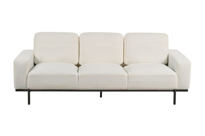 Bruna Sofa 3-seter - Hvit/Svart - Møbler - Sofaer - Sofa 3 seter