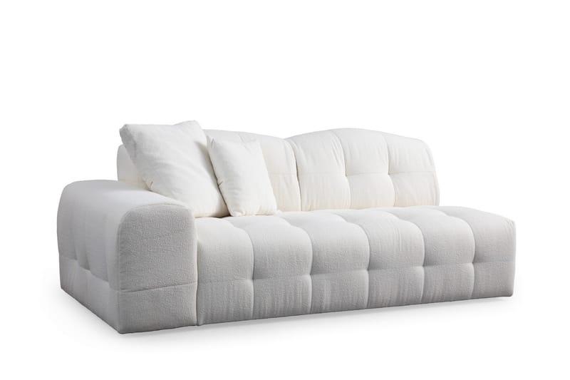 Buddy 4-seters Sofa med Divan - Hvit - Møbler - Sofaer - Sofa med sjeselong