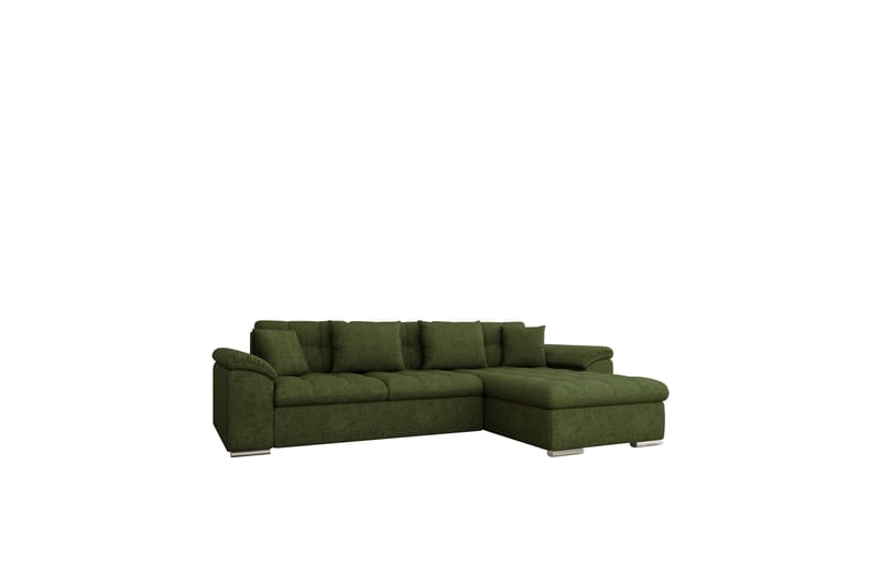 Camior Sofa med Divan 3-seter - Grønn - Møbler - Sofaer - Sofa med sjeselong