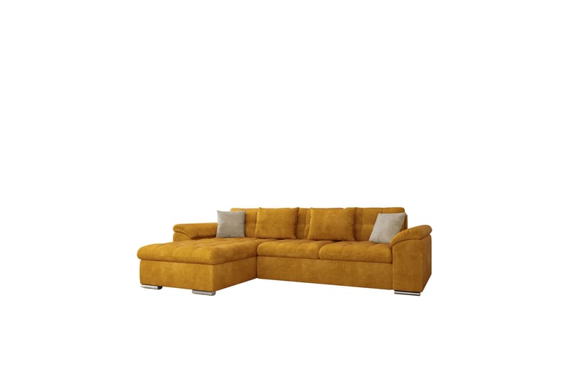 Camior Sofa med Divan 3-seter - Gul/Beige - Møbler - Sofaer - Sofa med sjeselong