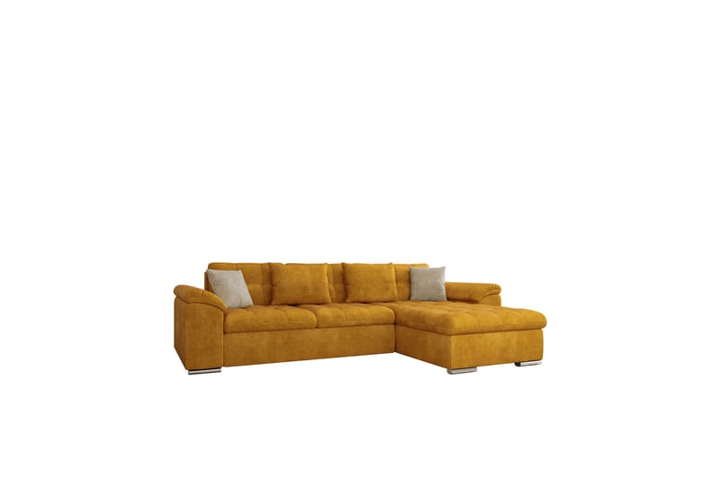 Camior Sofa med Divan 3-seter - Gul/Beige - Møbler - Sofaer - Sofa med sjeselong