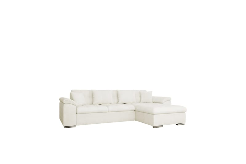 Camior Sofa med Divan 3-seter - Hvit - Møbler - Sofaer - Sofa med sjeselong