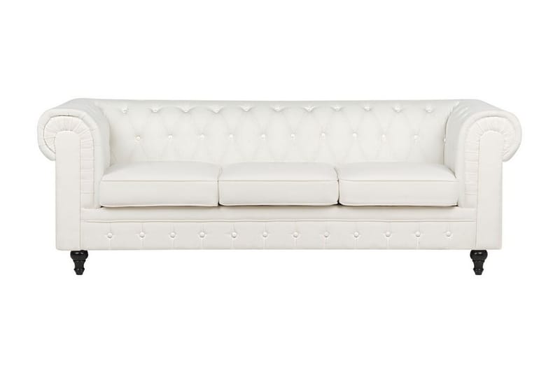 Casonya Sofa 3-seter - Hvit/Mørkt tre - Møbler - Sofaer - Sofa 3 seter