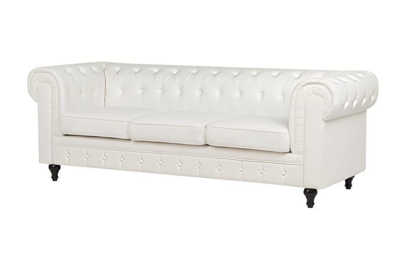 Casonya Sofa 3-seter - Hvit/Mørkt tre - Møbler - Sofaer - Sofa 3 seter