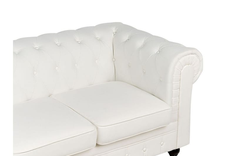 Casonya Sofa 3-seter - Hvit/Mørkt tre - Møbler - Sofaer - Sofa 3 seter