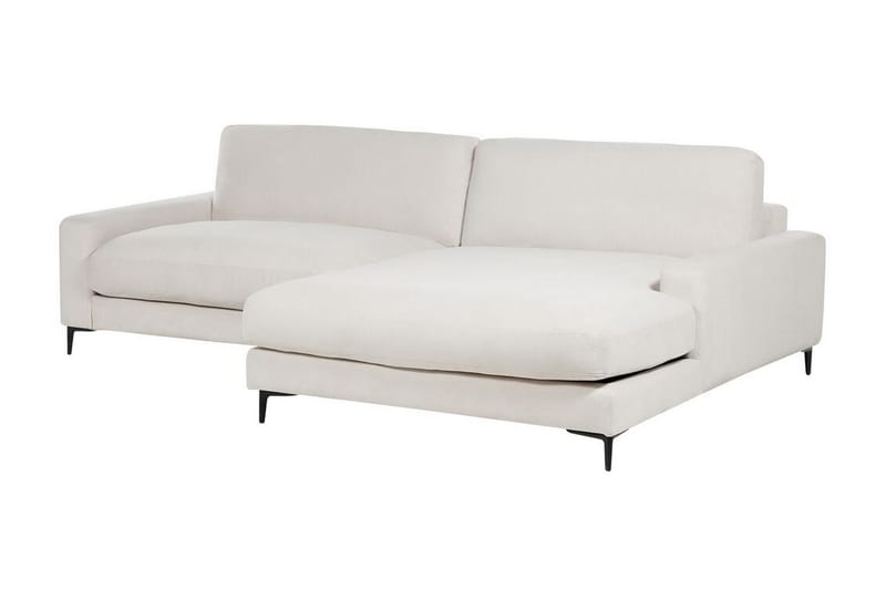 Cathy Hjørnesofa 3-seter - Hvit/Svart - Møbler - Sofaer - Hjørnesofa