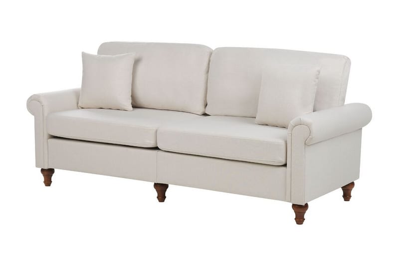 Cher Sofa 3-seter - Beige/Mørkt tre - Møbler - Sofaer - Sofa 3 seter