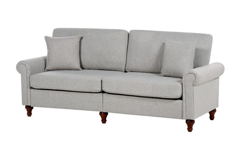 Cher Sofa 3-seter - Grå/Mørkt tre - Møbler - Sofaer - Sofa 3 seter