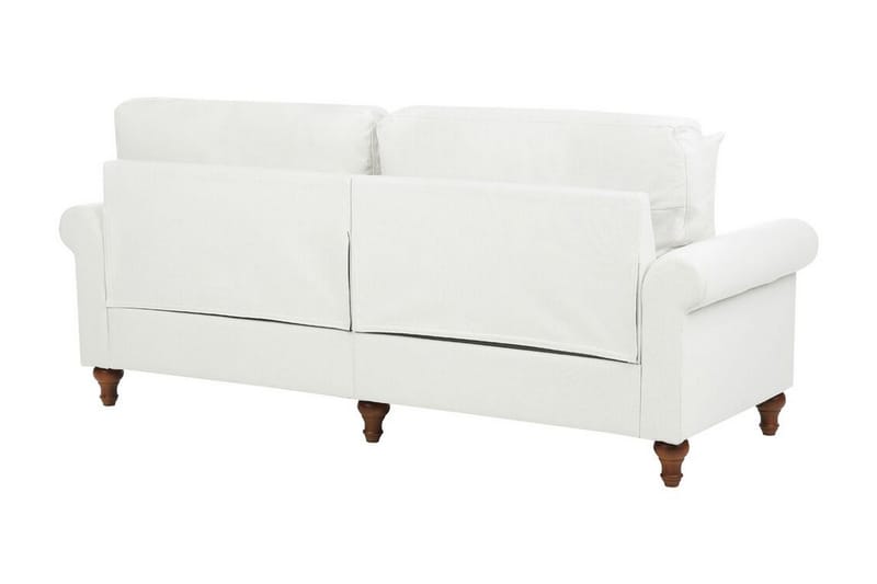 Cher Sofa 3-seter - Hvit/Mørkt tre - Møbler - Sofaer - Sofa 3 seter