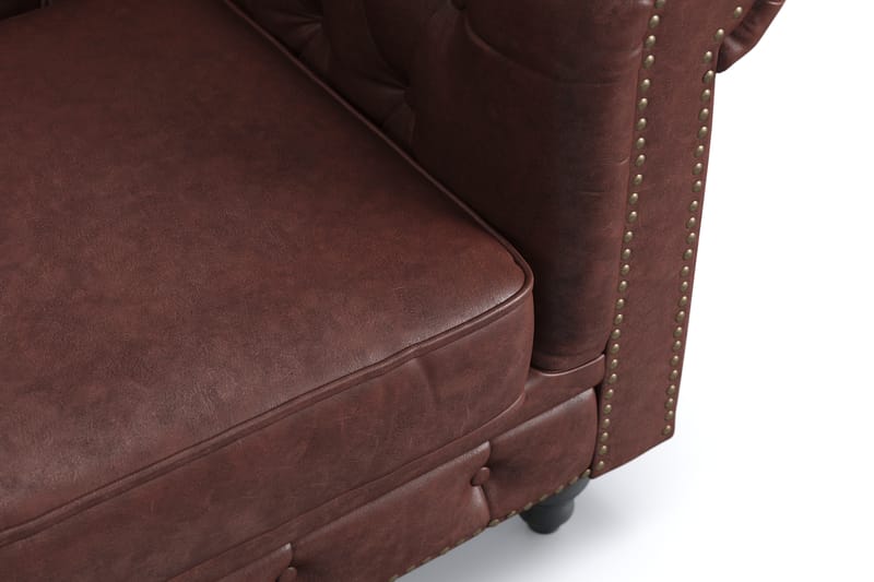 Chesterfield Deluxe 2-seters Sofa - Mørk brun - Møbler - Sofaer - 2 seter sofa