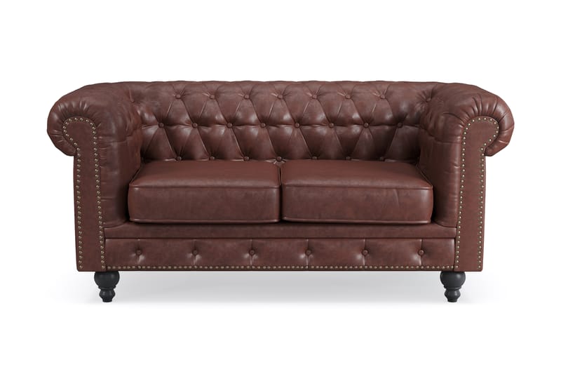 Chesterfield Deluxe 2-seters Sofa - Mørk brun - Møbler - Sofaer - 2 seter sofa