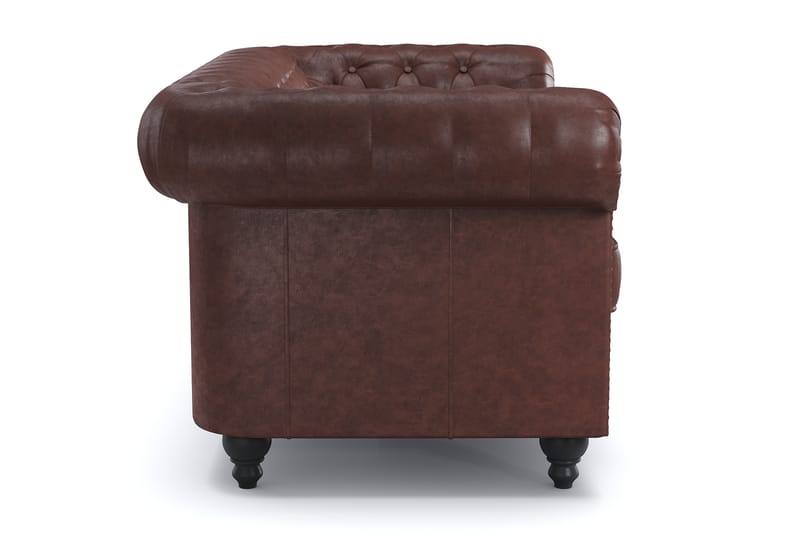 Chesterfield Deluxe 2-seters Sofa - Mørk brun - Møbler - Sofaer - 2 seter sofa