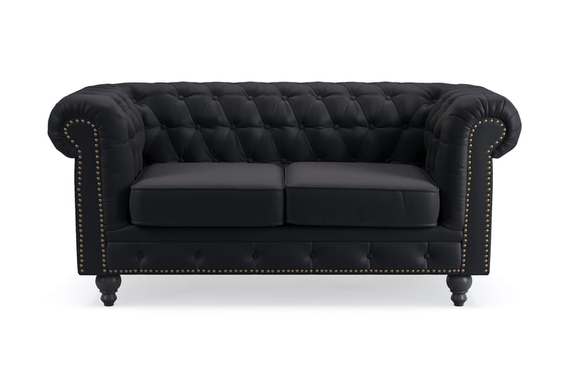 Chesterfield Deluxe 2-seters Sofa - Svart - Møbler - Sofaer - 2 seter sofa