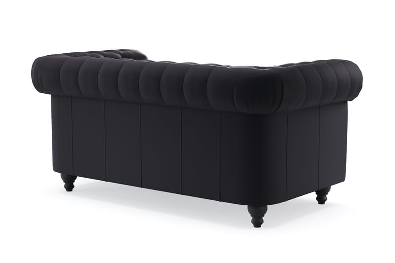 Chesterfield Deluxe 2-seters Sofa - Svart - Møbler - Sofaer - 2 seter sofa