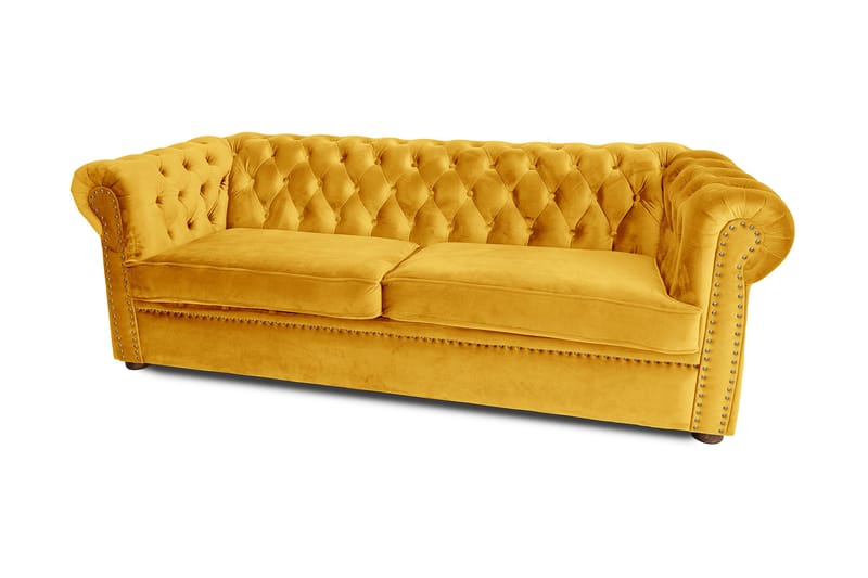 Chesterfield Deluxe Sovesofa 3-seters - Møbler - Sofaer - Sovesofaer - 3 seters sovesofa