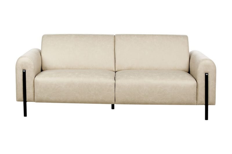 Christa Sofa 3-seter - Beige/Svart - Møbler - Sofaer - Sofa 3 seter