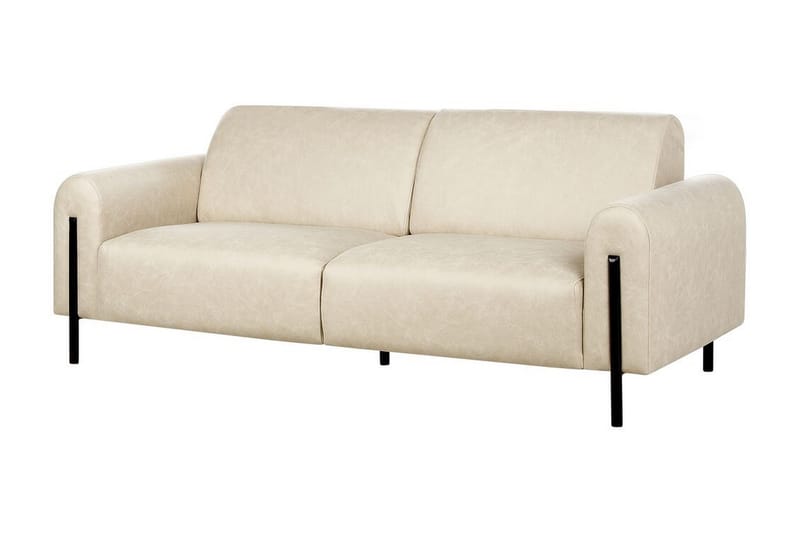 Christa Sofa 3-seter - Beige/Svart - Møbler - Sofaer - Sofa 3 seter