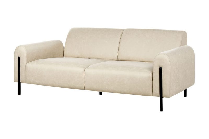 Christa Sofa 3-seter - Beige/Svart - Møbler - Sofaer - Sofa 3 seter