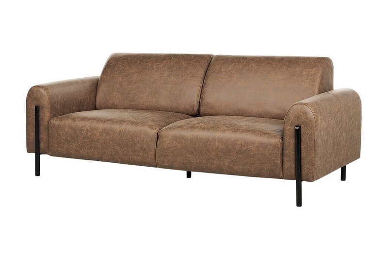 Christa Sofa 3-seter - Brun/Svart - Møbler - Sofaer - Sofa 3 seter