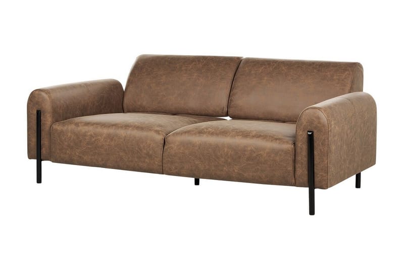 Christa Sofa 3-seter - Brun/Svart - Møbler - Sofaer - Sofa 3 seter