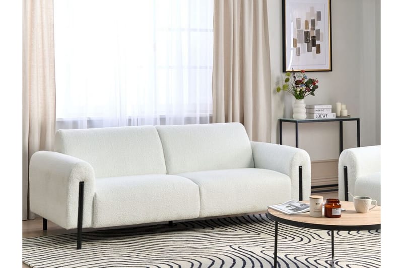 Christa Sofa 3-seter - Hvit/Svart - Møbler - Sofaer - Sofa 3 seter