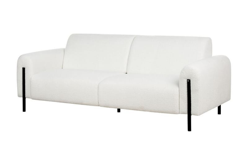 Christa Sofa 3-seter - Hvit/Svart - Møbler - Sofaer - Sofa 3 seter