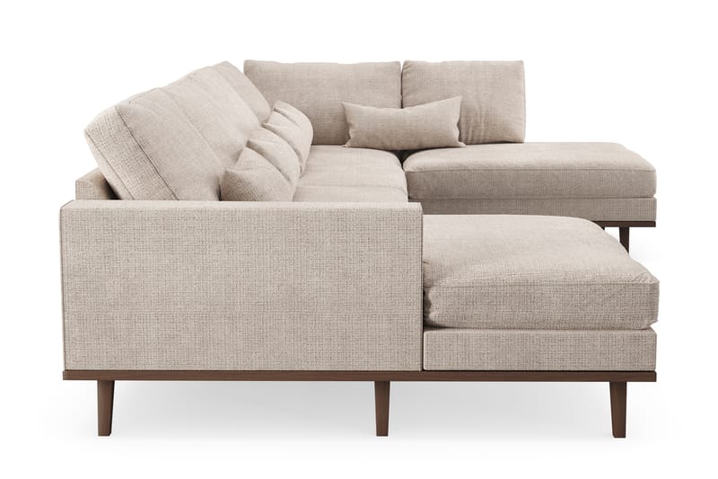 Copenhagen Stor U Sofa med Divan og Sjeselong Høyre - Beige - Møbler - Sofaer - U-sofa