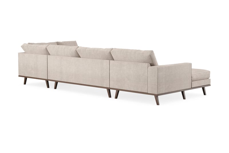 Copenhagen Stor U Sofa med Divan og Sjeselong Høyre - Beige - Møbler - Sofaer - U-sofa