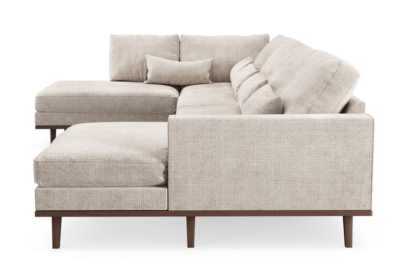 Copenhagen Stor U Sofa med Divan og Sjeselong Venstre - Beige - Møbler - Sofaer - U-sofa