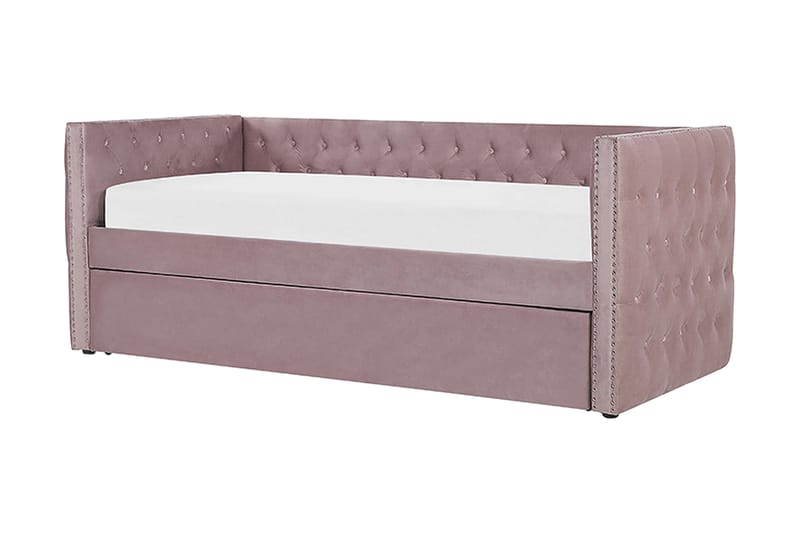 Alisin Dagseng 90x200 cm - Rosa/Fløyel - Møbler - Sofaer - Dagsenger