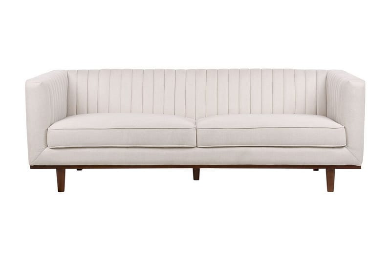 Daymian Sofa 3-seter - Beige/Mørkt tre - Møbler - Sofaer - Sofa 3 seter