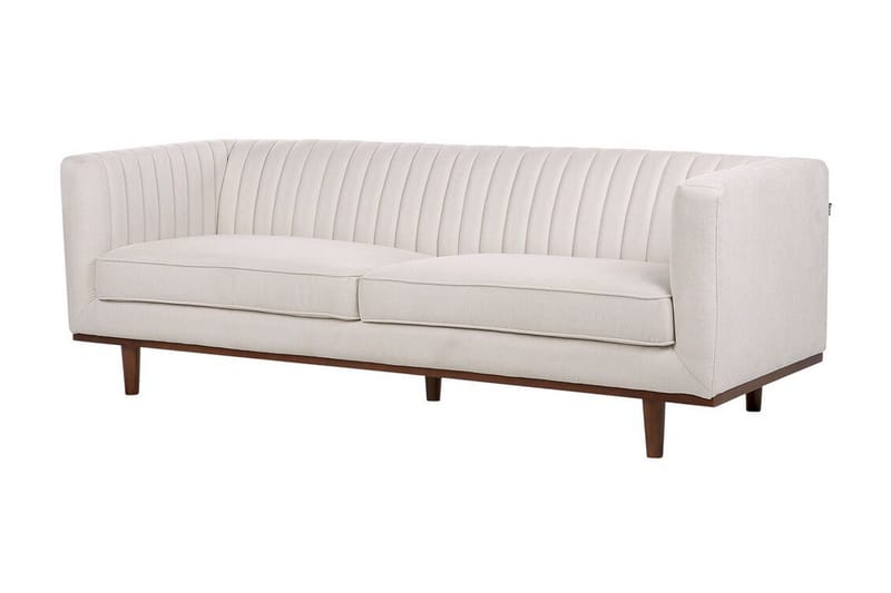 Daymian Sofa 3-seter - Beige/Mørkt tre - Møbler - Sofaer - Sofa 3 seter