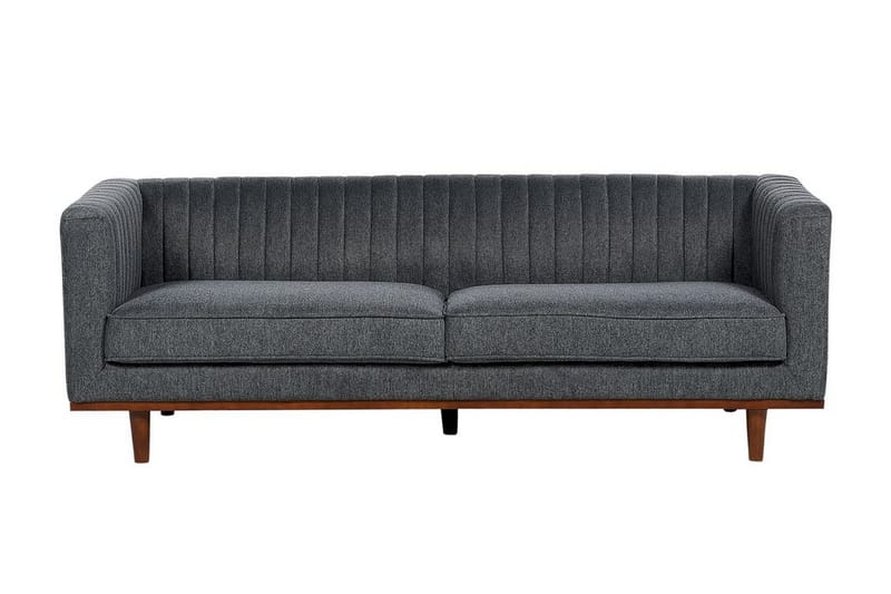 Daymian Sofa 3-seter - Grå/Mørkt tre - Møbler - Sofaer - Sofa 3 seter