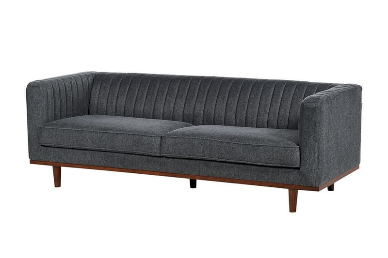 Daymian Sofa 3-seter - Grå/Mørkt tre - Møbler - Sofaer - Sofa 3 seter