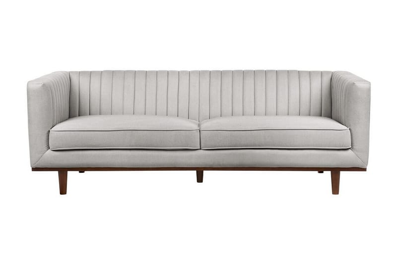 Daymian Sofa 3-seter - Grå/Mørkt tre - Møbler - Sofaer - Sofa 3 seter