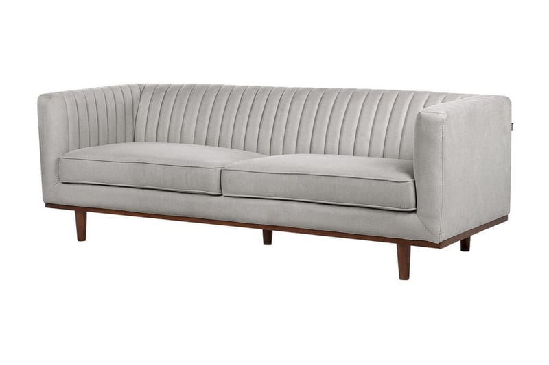 Daymian Sofa 3-seter - Grå/Mørkt tre - Møbler - Sofaer - Sofa 3 seter